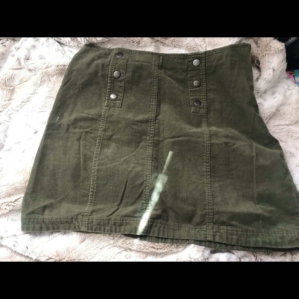 Green Hollister Mini Skirt